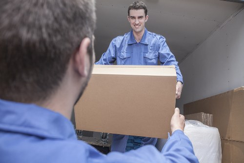 Removal team helping with local house move in Poplar