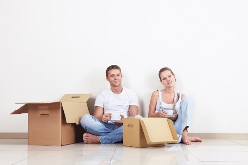 Movers planning a residential move in Poplar