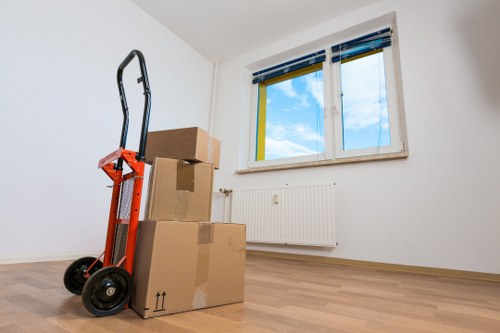 Packing and furniture handling during a home move in Poplar