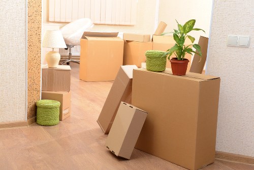 Commercial removals process in a Poplar office setting